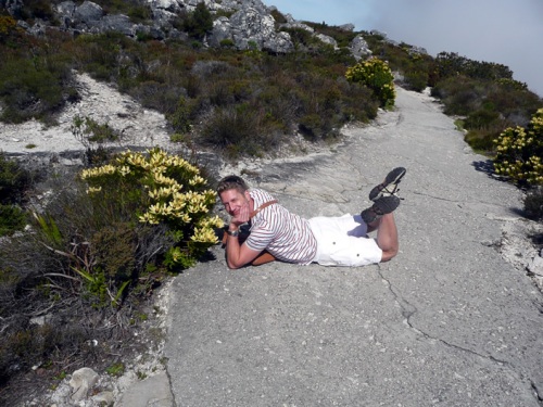 Lady Kennaway on Table Mountain.